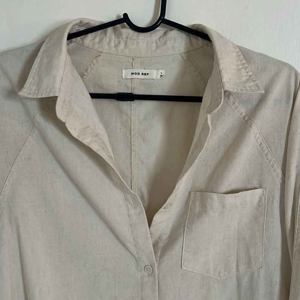 Mod Ref Linen Over Shirt/L